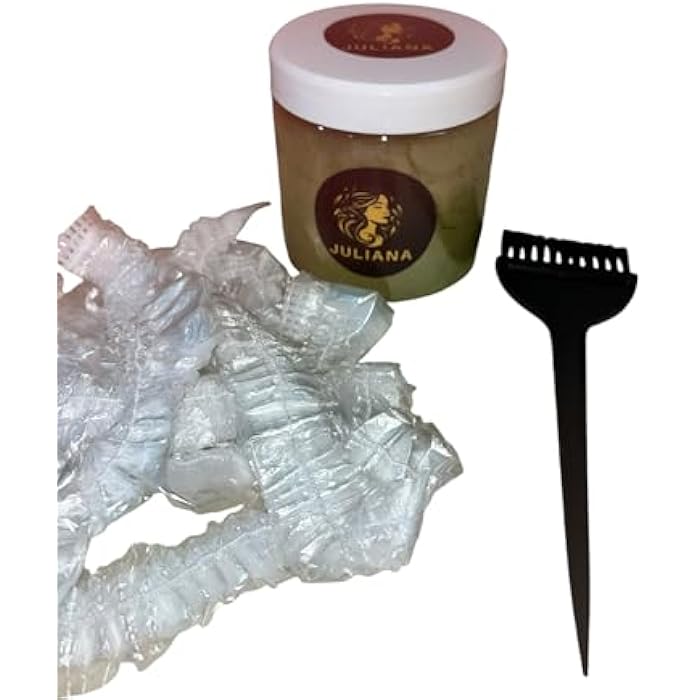 مجموعه العنايه بالشعر السدر الفاخر للشعر و البشره مع فرشاة لوضع السدر و ٥ بونيه بلاستيك - Image 3